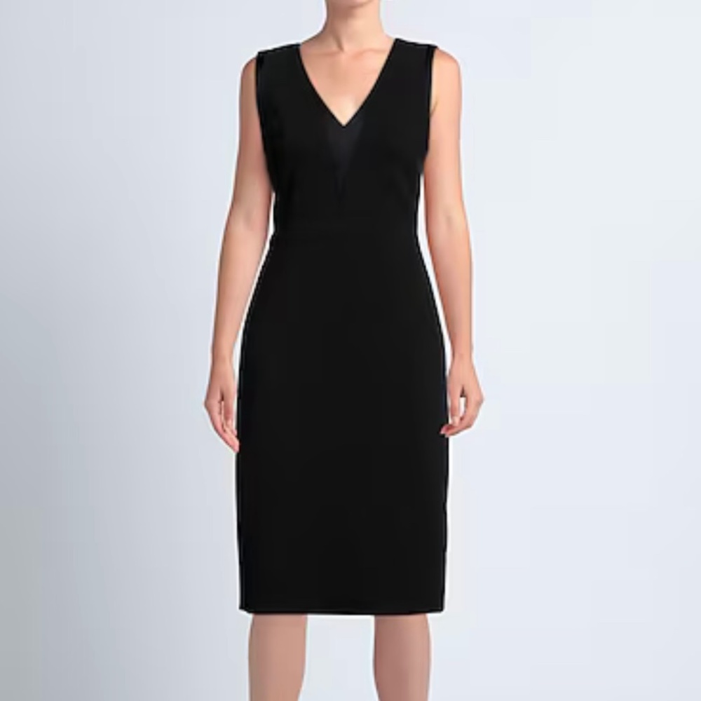 Rag & Bone Black Sheath Midi Sleeveless Dress 0 XS Office/Career/Work/Party LBD